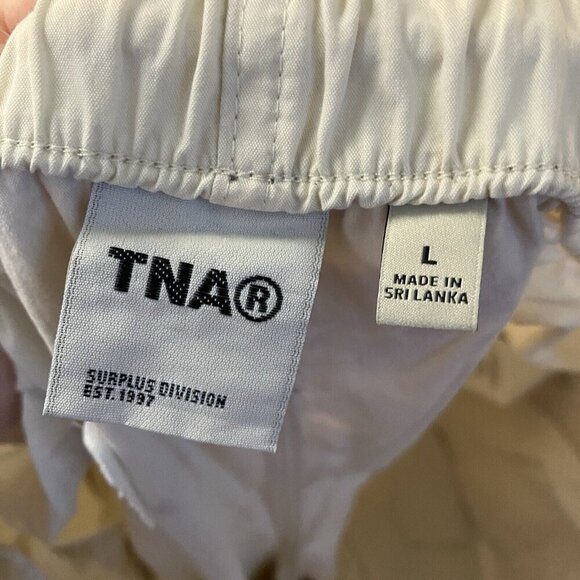 TNA Joggers Womens Large Cream Stretch Outdoor Running Track Comfy Loungewear - Picture 8 of 11